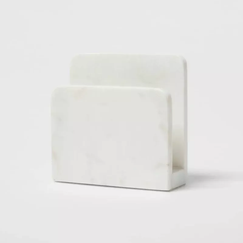 Marble Napkin Holder - White