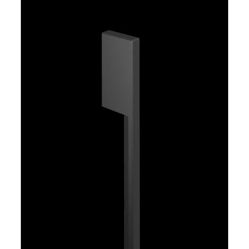 Minimal Rectangular Black Handle for Integrated Bottom Freezer Refrigerator Freezer