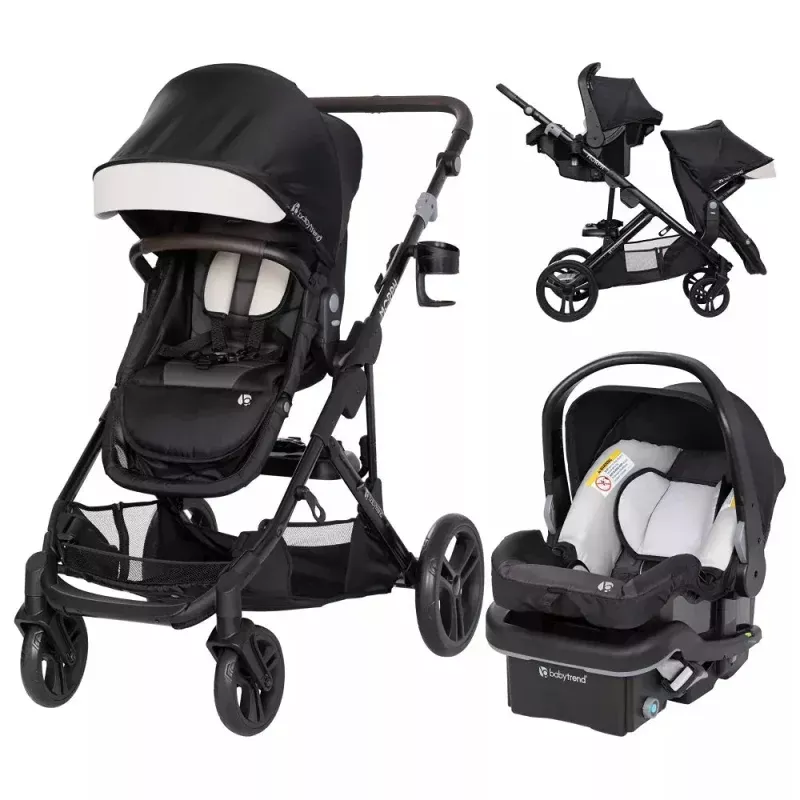 Morph Single to Double Modular Stroller Travel System - Madrid Tan