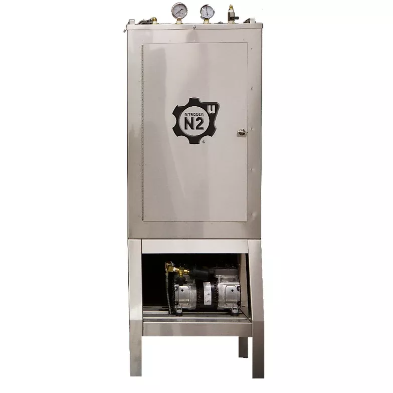 Nitrogen 2 U, Mid-Range Nitrogen Generator withCompressor, and Storage Tank