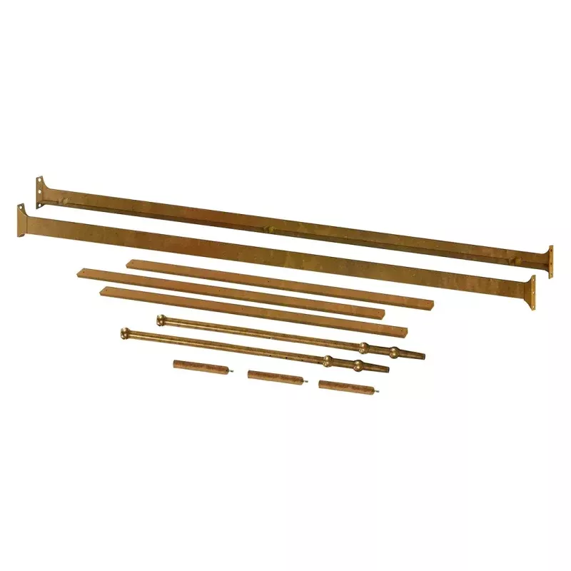 Noelle Full Size Bed Conversion Kit - Vintage Gold