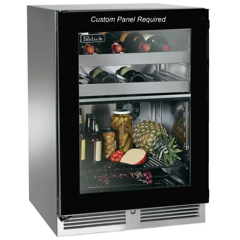 Perlick HP24CS44L 24" Dual-Zone Refrigerator/Wine Reserve