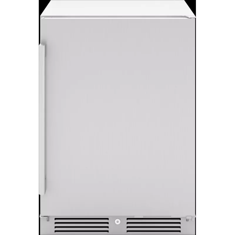 Presrv Refrigerator, 24in Compact, Outdoor SS, Reversible, Lock, 1 Zone
