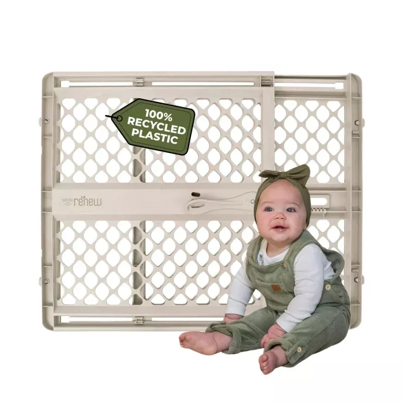 Recycled Plastic Baby Gate - Sandstone
