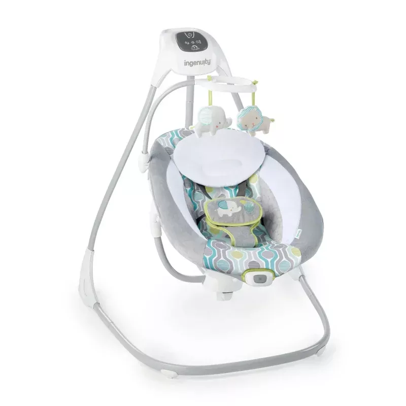 SimpleComfort Multi-Direction Compact Baby Swing with Vibrations - Everston
