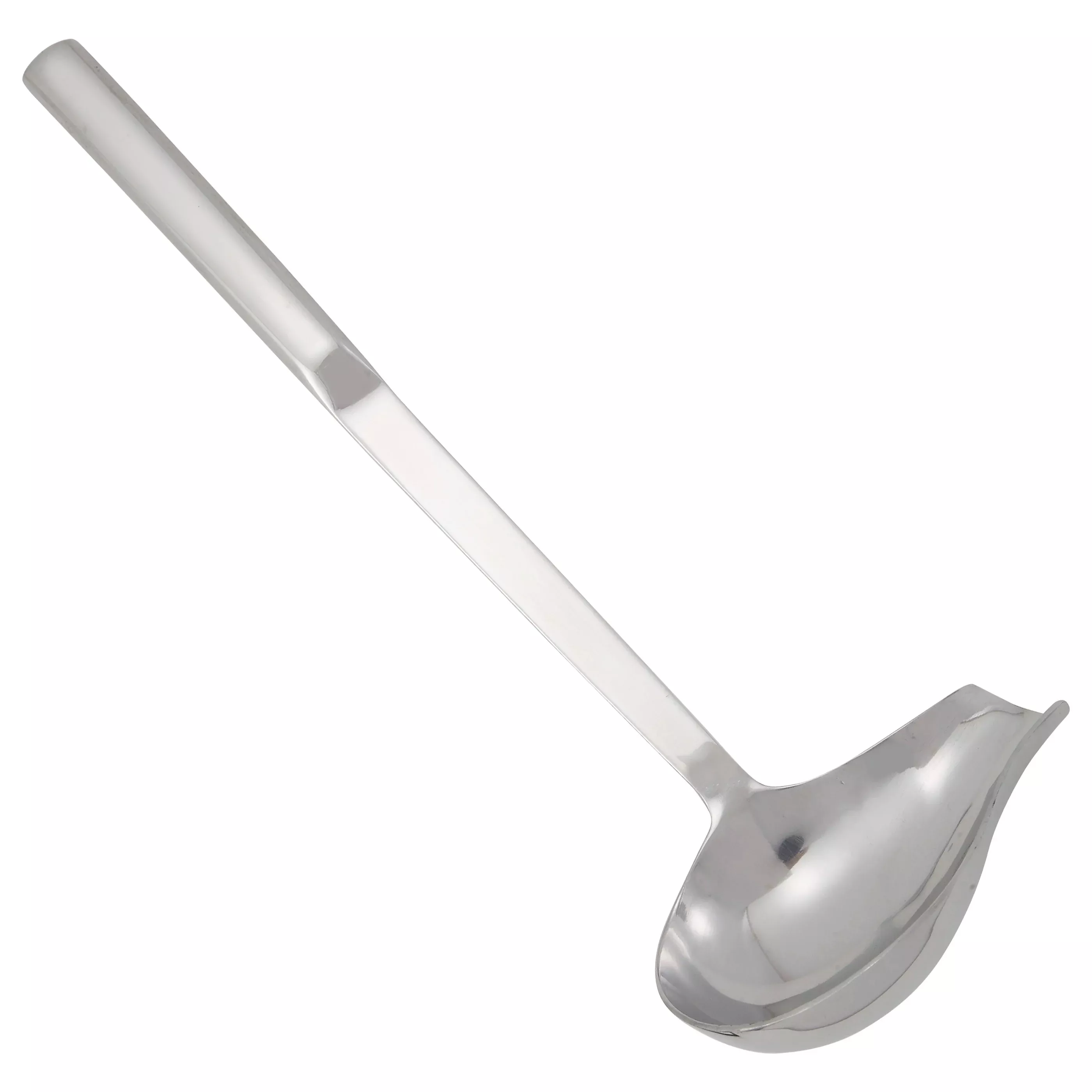 Spout Ladle 2 oz - Winco BW-SP2 Stainless Steel with Hollow Handle for Portion Control