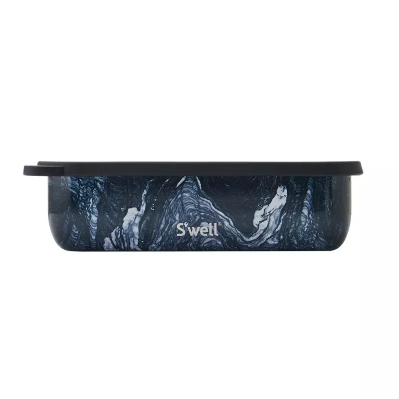 Stainless Steel Bento Box Azurite Marble