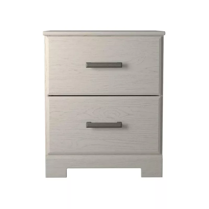 Stelsie Two Drawer Night Stand in White