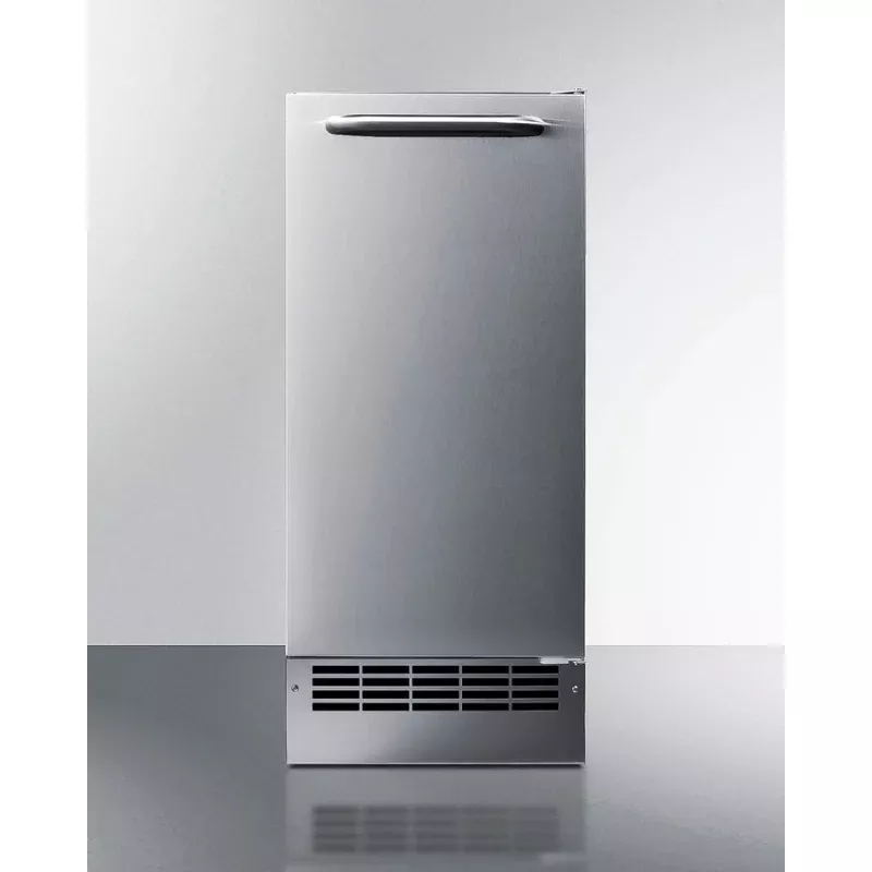 Summit BIM26H34 25 lb. Drain-Free Icemaker Stainless Steel