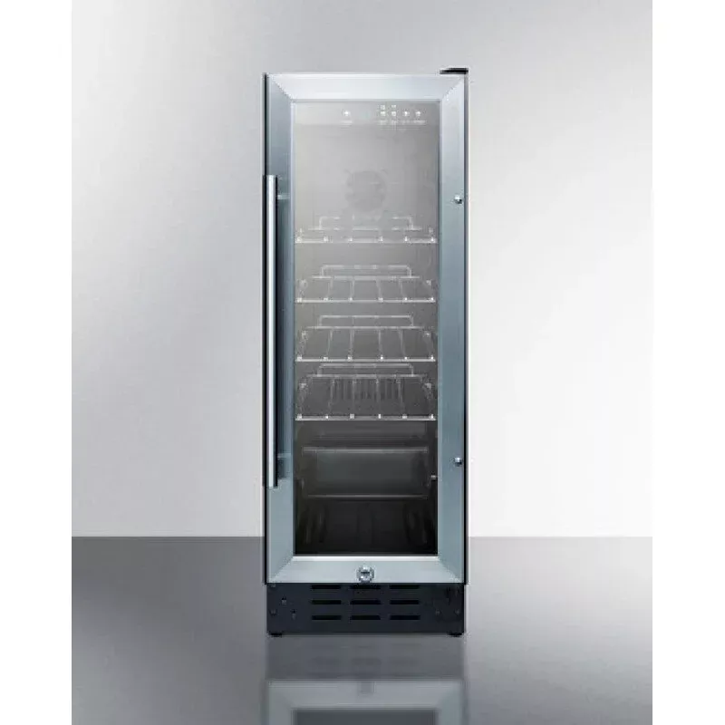 Summit SCR1225B 12" Wide Beverage Center Black