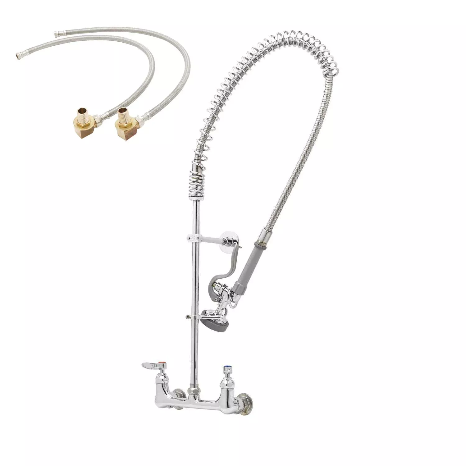 T&S Brass B-0133-B-KIT EasyInstall Pre-Rinse Kit - Wall Bracket & Inlet Kit