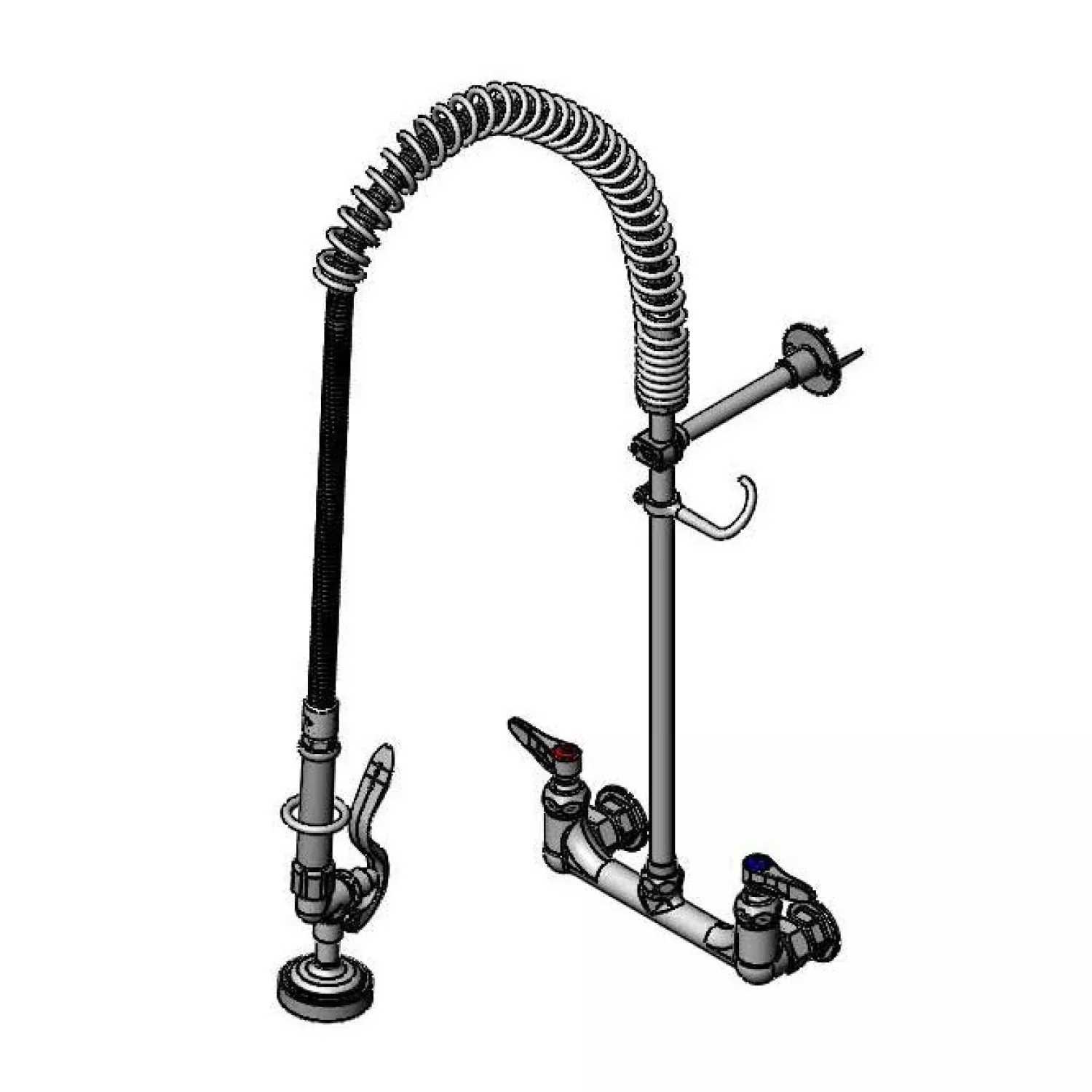 T&S Brass B-0133-BT EasyInstall Pre-Rinse - 1/2" BSPT Wall Mount