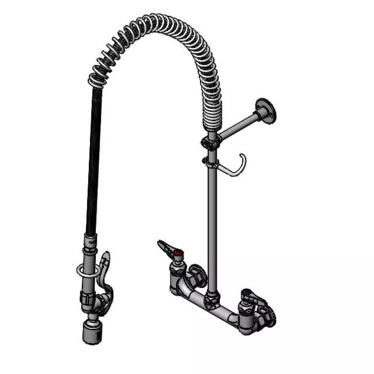 T&S Brass B-0133-CR-BC EasyInstall Pre-Rinse - Ceramas & Low-Flow & Bracket
