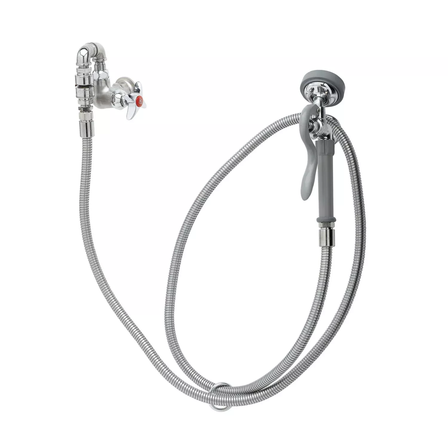 T&S Brass B-0169-01 Washdown Unit - 96" Flex Hose & Angled Spray