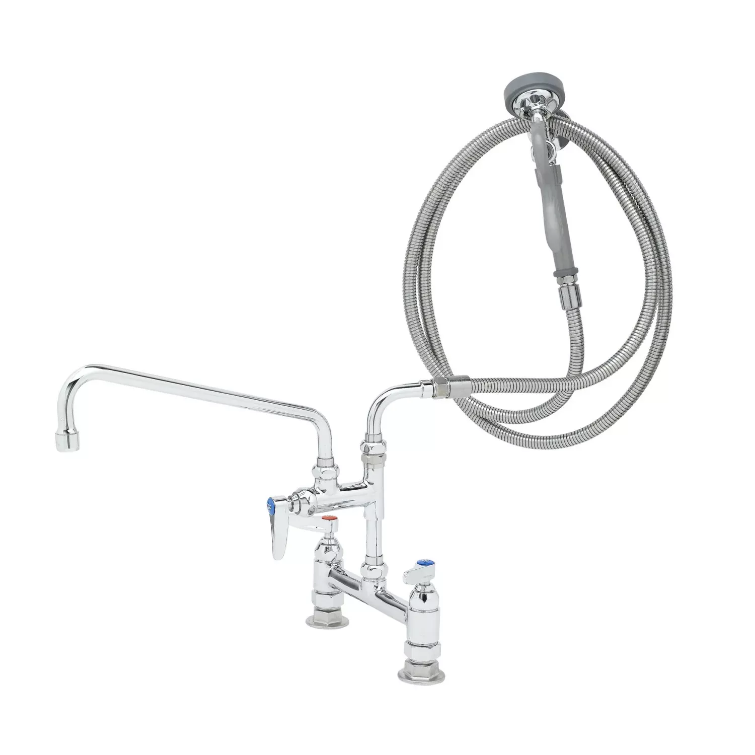 T&S Brass B-0175-04 Pre-Rinse Station - 12" Nozzle & Angled Spray