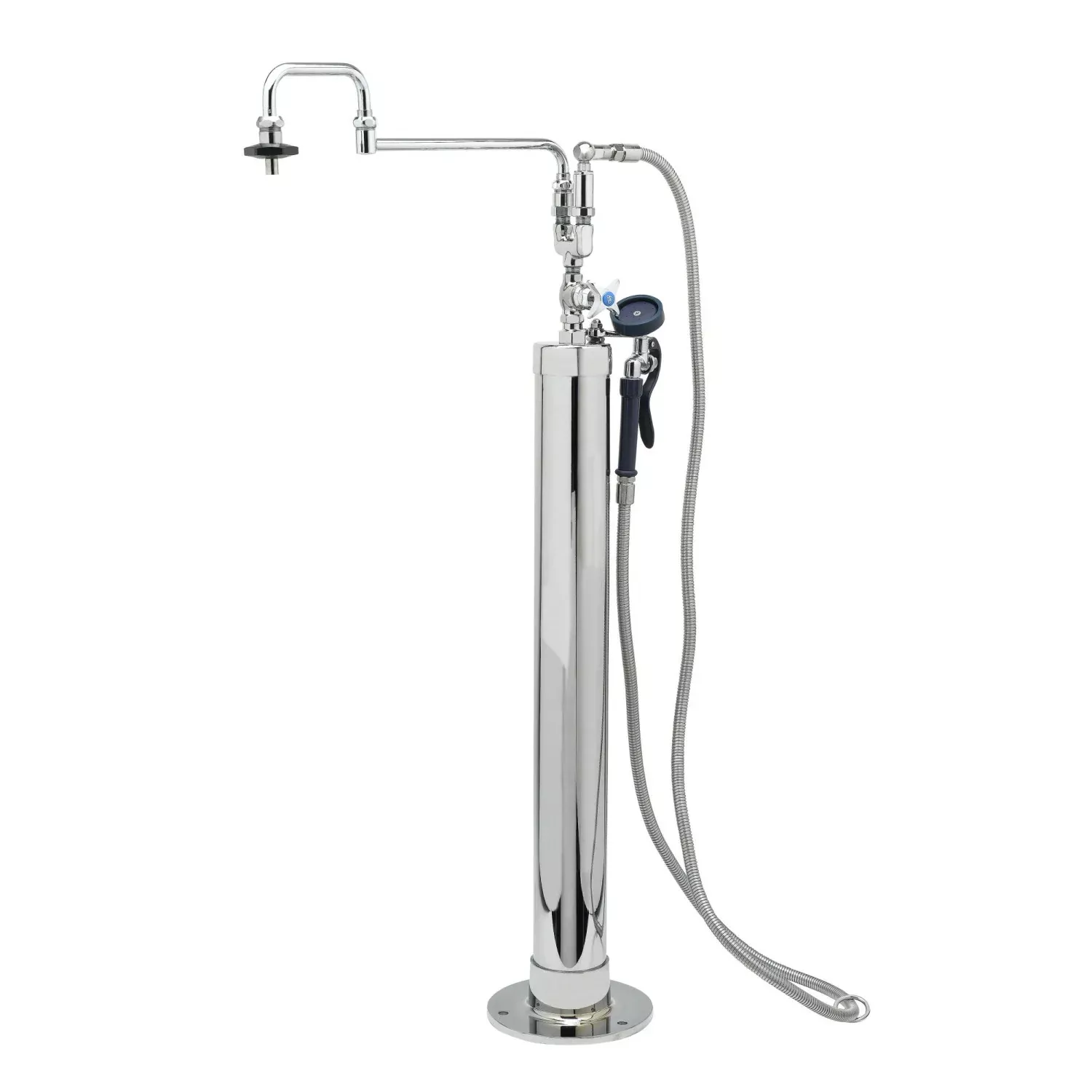 T&S Brass B-0180 Kettle Kaddy - Double Joint Nozzle & 104" Hose