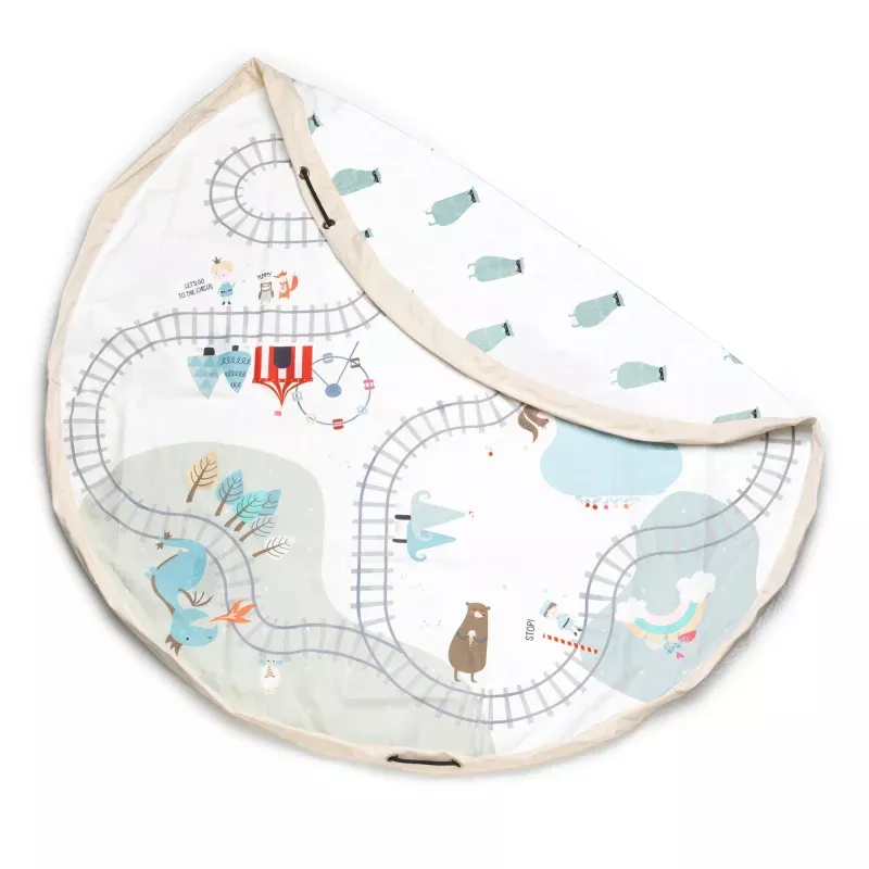 Trainmap/Bears Toy Storage Bag