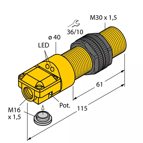 TURCK BC10-P30SR-FZ3X2 - Capacitive Sensor