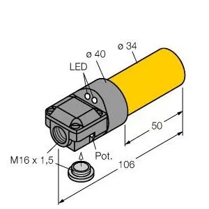 TURCK BC15-K34SR-VN4X2 Capacitive Sensor
