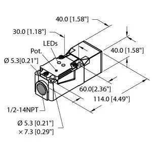 TURCK BC20-CP40-FZ3X2/S10 Capacitive Sensor