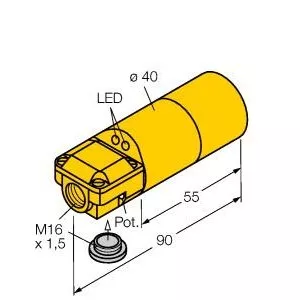 TURCK BC20-K40SR-VP4X2 Capacitive Sensor