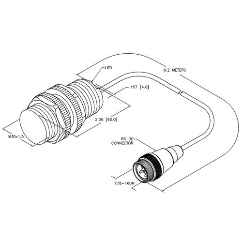 TURCK BI10-P30-AZ3X-0.2-RS30/S1023 - Inductive sensor