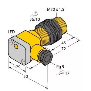 TURCK BI10-P30SK-Y1X Inductive Sensor