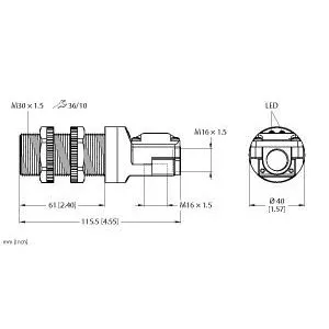 TURCK BI10-P30SR-VP4X2/S85 Inductive Sensor
