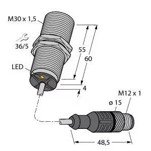TURCK BI10U-MT30-AD4X-0.3-RS4.23/XOR Inductive Sensor