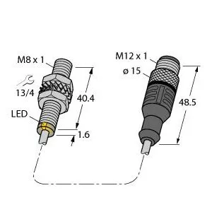 TURCK BI2-EG08-AG41X-0.2-RS4.23T/S1589 Inductive Sensor