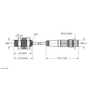TURCK BI2-EG08K-AN6X-0.2-PSG3M Inductive Sensor