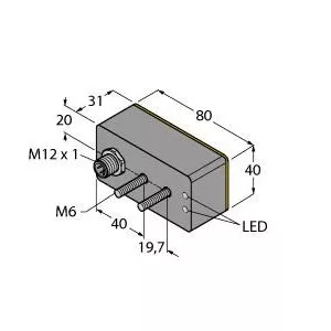 TURCK BI20-CK4080-VP4X2-H1141/S1009 Inductive Sensor