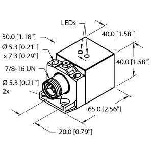 TURCK BI20U-CA40-AP6X2-B1141 W/BS2.1 Inductive Sensor