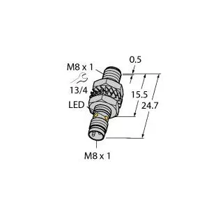 TURCK BI3-M08KK-AP6X-V1131 Inductive Sensor
