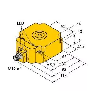 TURCK BI50U-Q80-RP6X2-H1143 Inductive Sensor