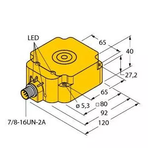 TURCK BI50U-Q80-VP4X2-B1141 Inductive Sensor