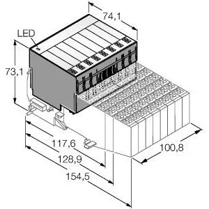 TURCK BL20-16DI-24VDC-P BL20 electronic module