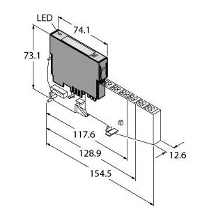TURCK BL20-2DO-24VDC-0.5A-P BL20 electronic module