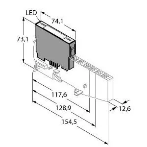TURCK BL20-BR-24VDC-D BL20 electronic module