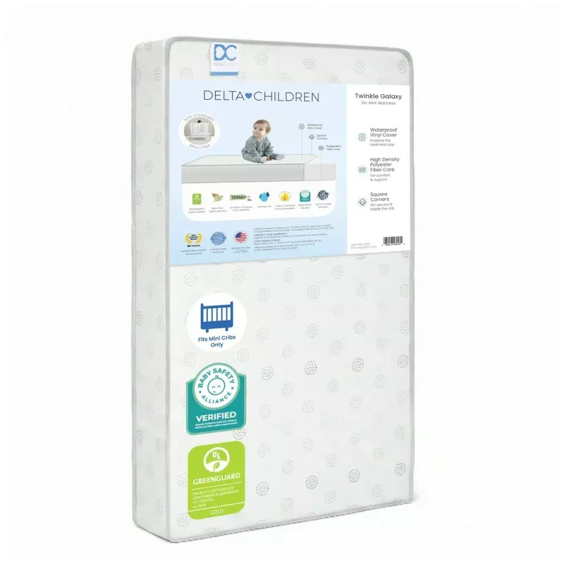 Twinkle Galaxy Mini/Portable Crib Mattress - Greenguard Gold